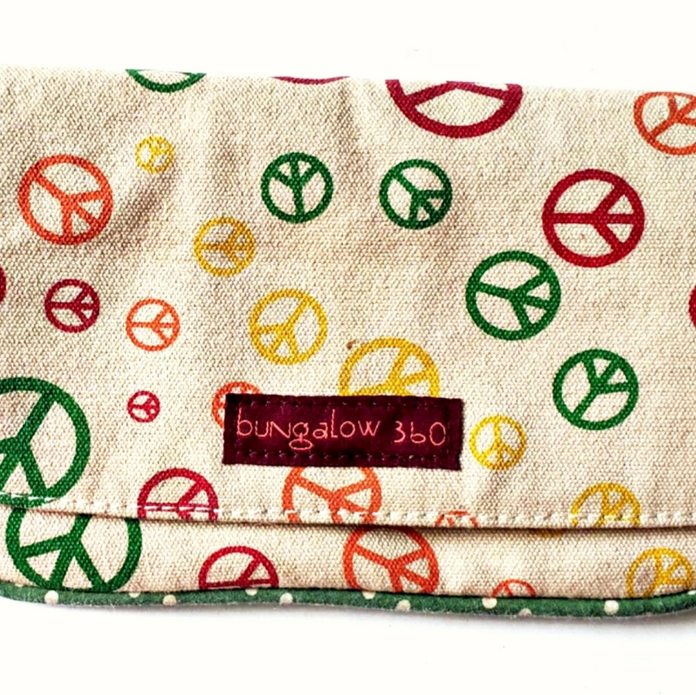 Bungalow 360 Peace Edition Canvas wristlet